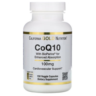 California Gold Nutrition CoQ10 with BioPerine 100  150 