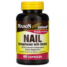  Mason Naturals Nail Strengthener with gelatin 60 
