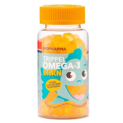  Biopharma Trippel Omega-3 Barn 120 c
