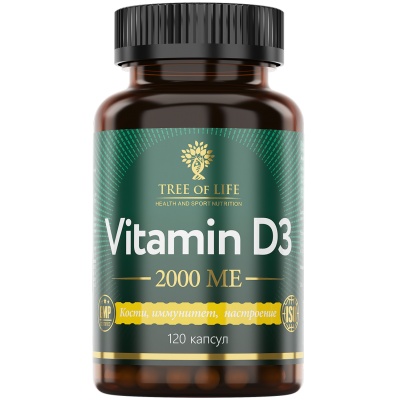  Tree of Life Vitamin D3 2000  120 